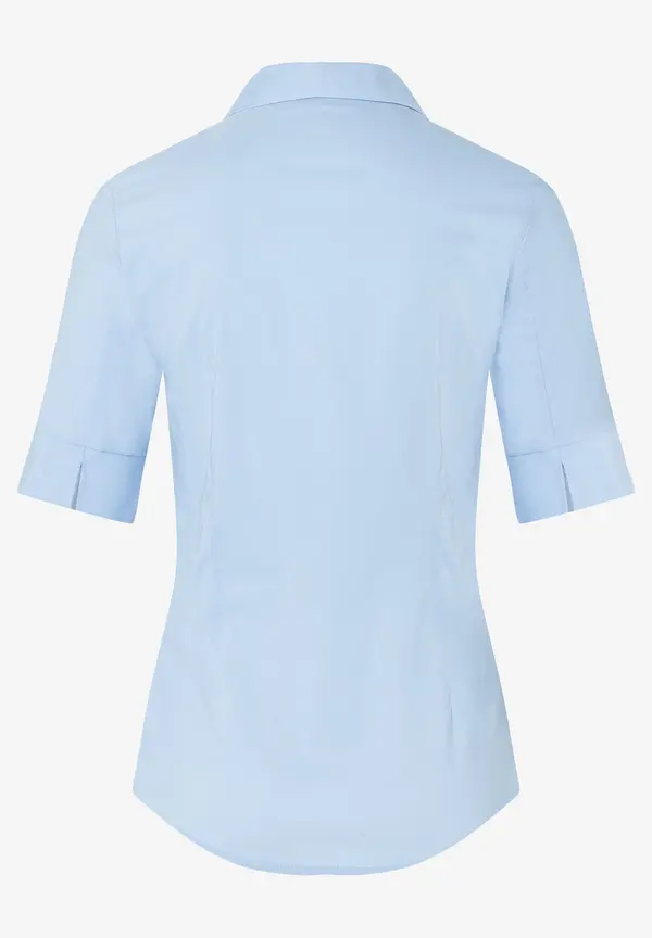 More & More Baumwoll/Stretch Bluse, hellblau Rabatt