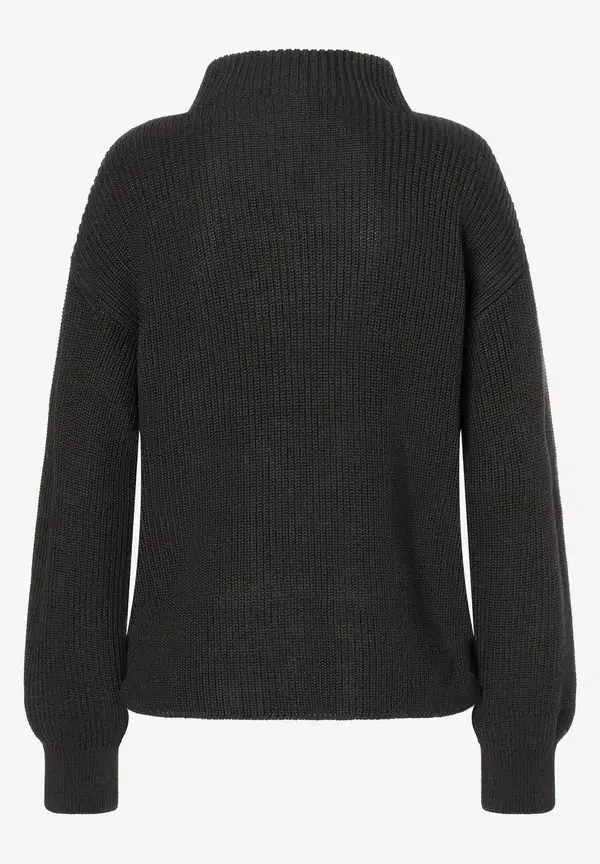 More & More Rippstrick-Pullover, schwarz, Herbst-Kollektion Jubiläumsangebot