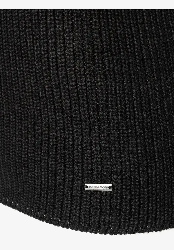More & More Rippstrick-Pullover, schwarz, Herbst-Kollektion Jubiläumsangebot