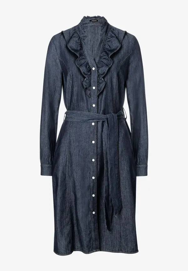 More & More feminines Jeanskleid, dark blue denim Top Angebot