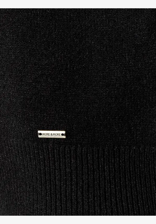 More & More Pullover mit Volantärmel, schwarz, Herbst-Kollektion Zeitlich begrenztes Angebot