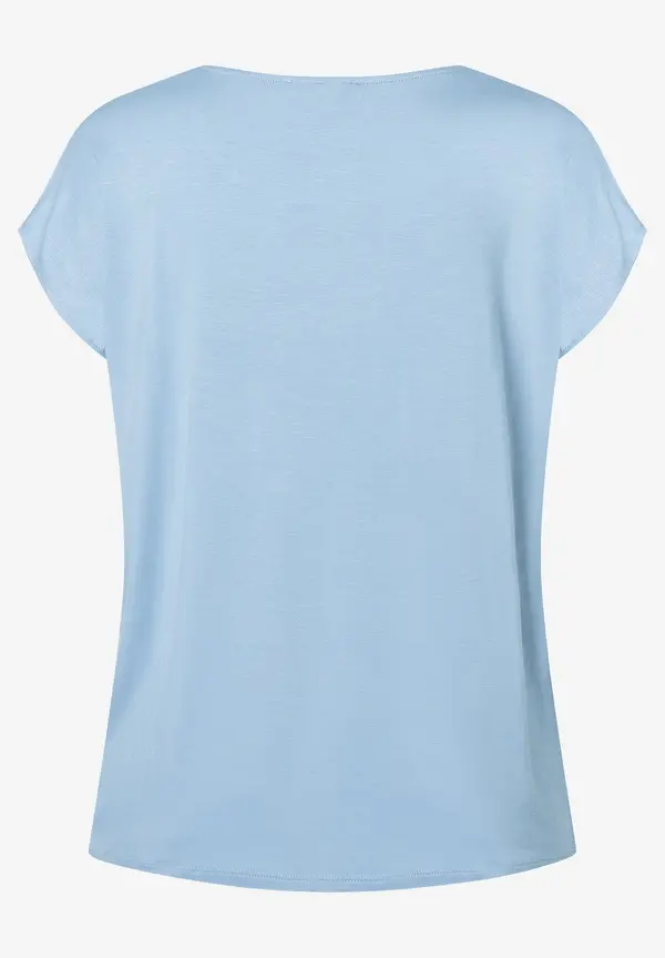More & More Shirt mit Satinfront, hellblau Neuheiten