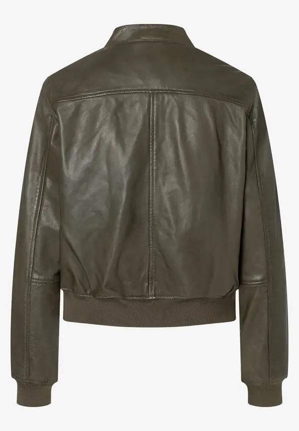 More & More Lederblouson, oliv Kauf eins, bekomm eins gratis