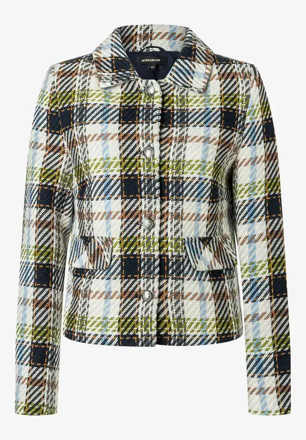 More & More kurze Blazerjacke, Maxi-Karo Wochenangebot