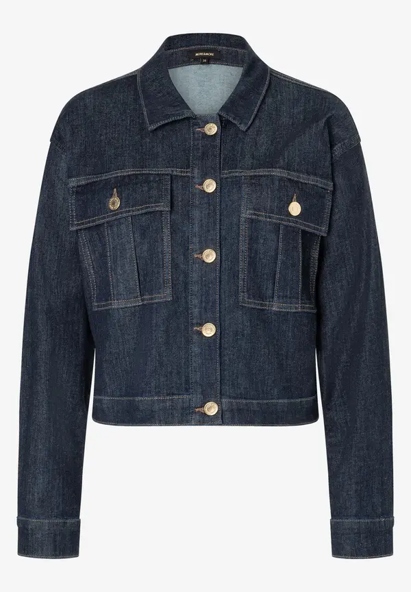 More & More Jeansjacke, dark blue denim Kostenlose Rückgabe