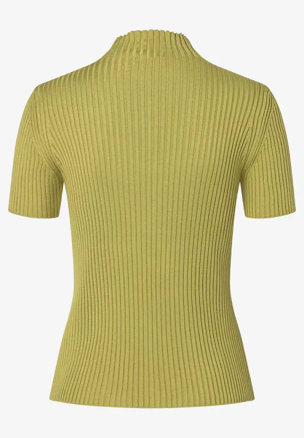 More & More Rippstrick-Pullover, Kurzarm, soft moss green Neueste Stile