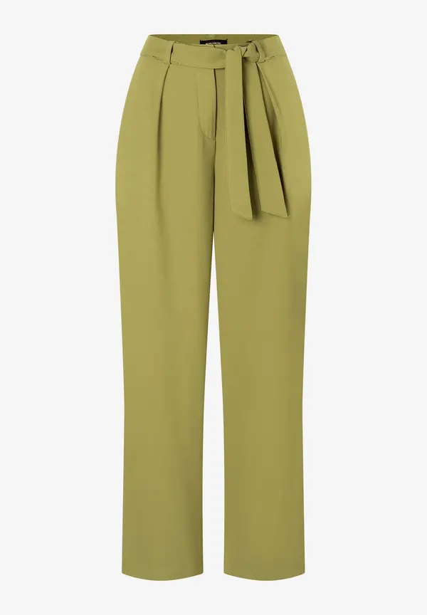 More & More Hose mit Bindegürtel, soft moss green Letzte 2 Tage