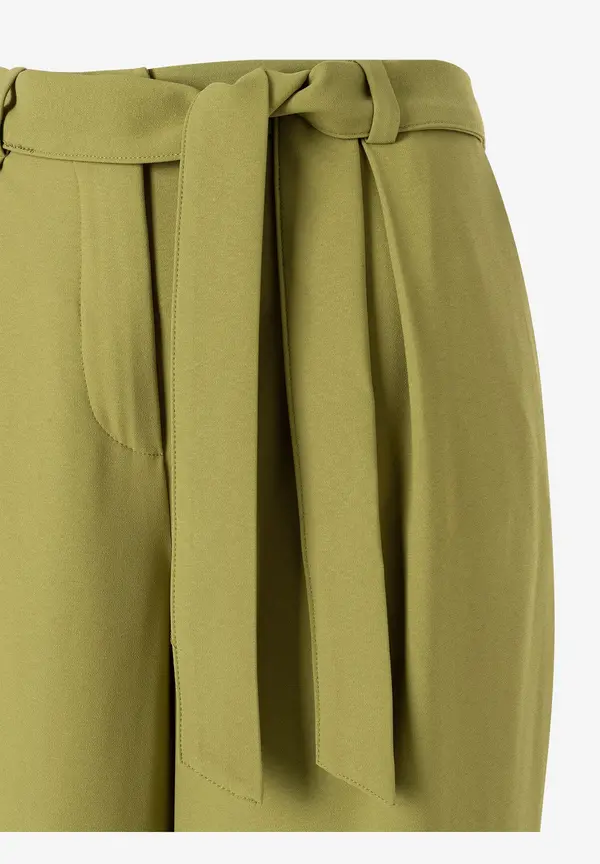 More & More Hose mit Bindegürtel, soft moss green Letzte 2 Tage