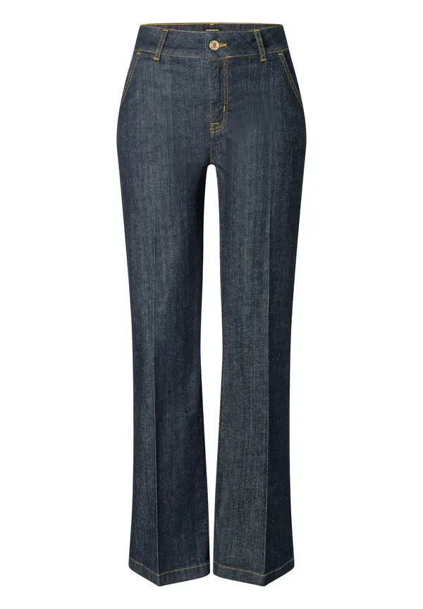 More & More Bootcut Jeans, dark blue denim Bis zu 50% Rabatt
