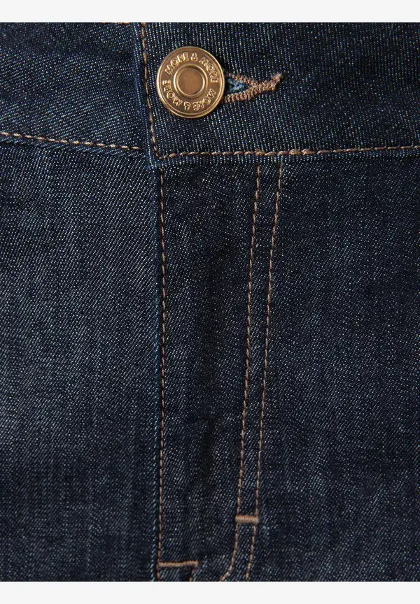 More & More Bootcut Jeans, dark blue denim Bis zu 50% Rabatt