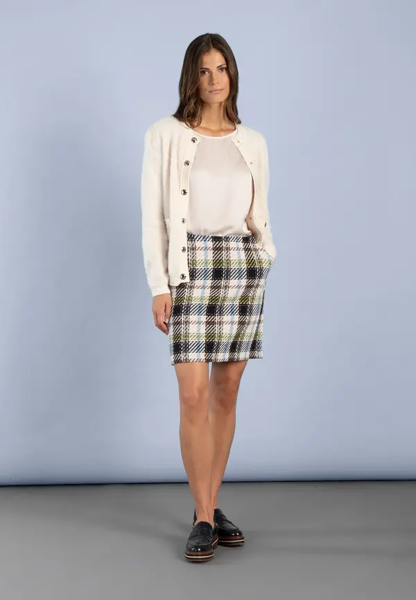 More & More Fell-Strickjacke, powder creme Bis zu 65% Rabatt