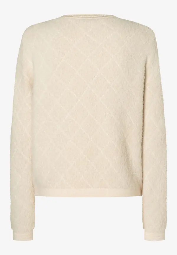 More & More Fell-Strickjacke, powder creme Bis zu 65% Rabatt