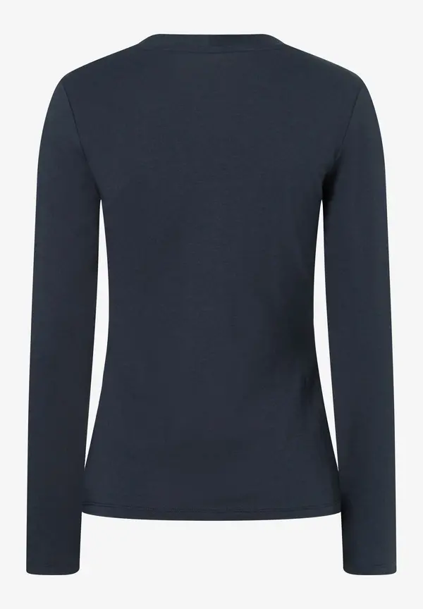 More & More Langarmshirt, marine Kostenloser Versand international