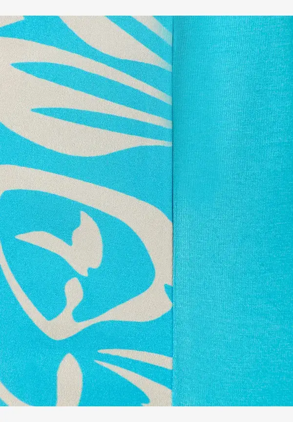 More & More Blusenshirt, abstrakter Flowerprint, Frühjahrs-Kollektion Begrenzt auf 3 Tage