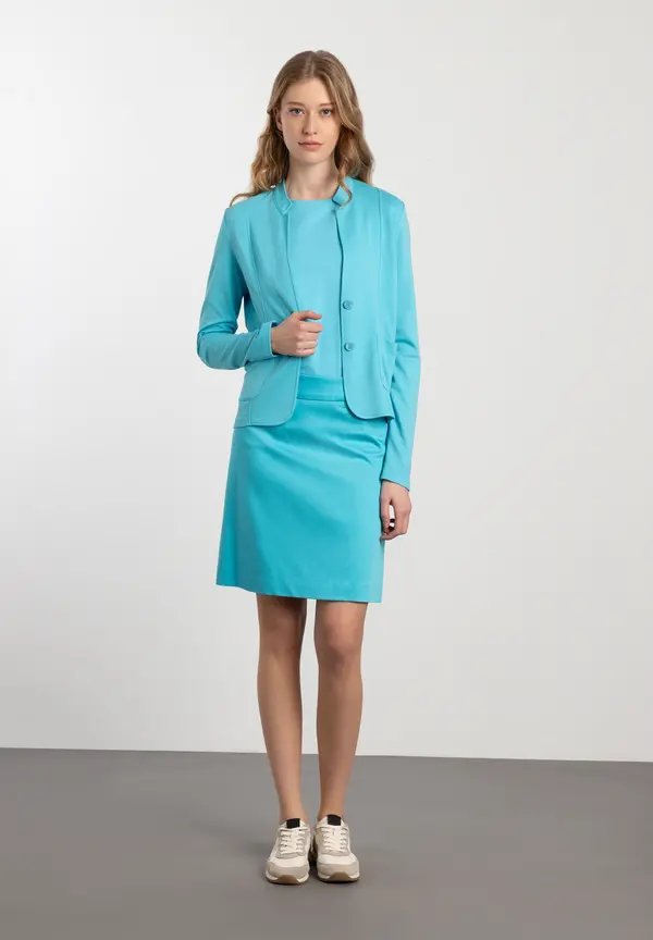 More & More Jerseyjacke, türkis, Frühjahrs-Kollektion Angebote