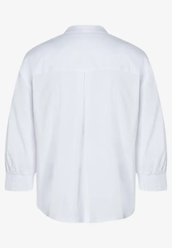 More & More Baumwoll/Stretch Bluse, weiß, Frühjahrs-Kollektion im Angebot
