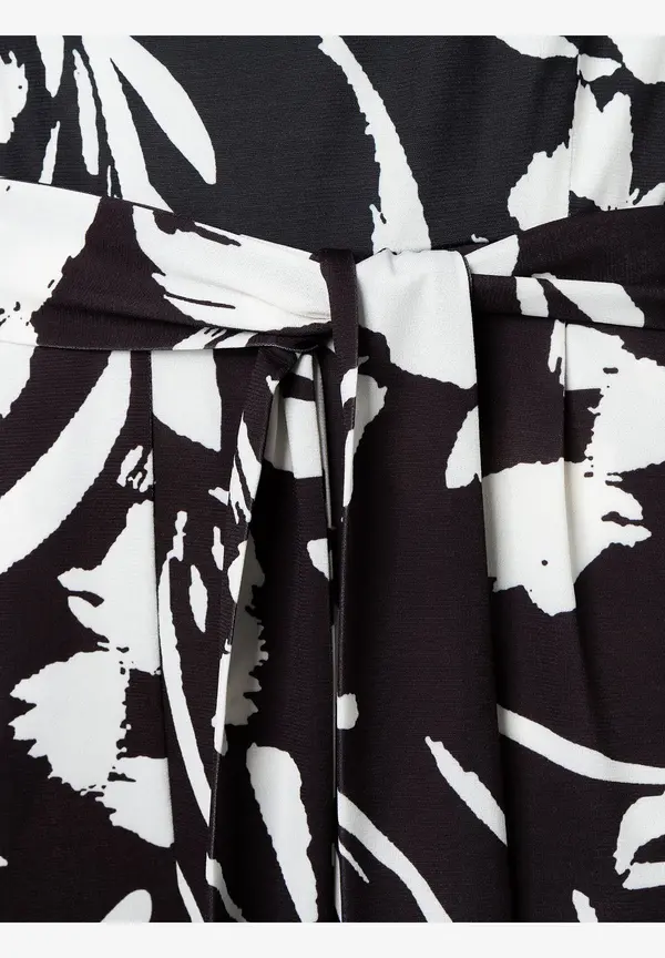 More & More Jersey Jumpsuit, schwarz/ecru, Frühjahrs-Kollektion Günstiger Verkauf