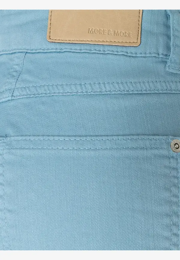 More & More verkürzte Coloured Denim, light sky blue, Frühjahrs-Kollektion Fabrikverkauf