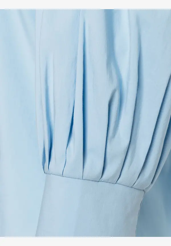 More & More Baumwoll/Stretch Bluse, light skyblue, Frühjahrs-Kollektion Blitzverkäufe
