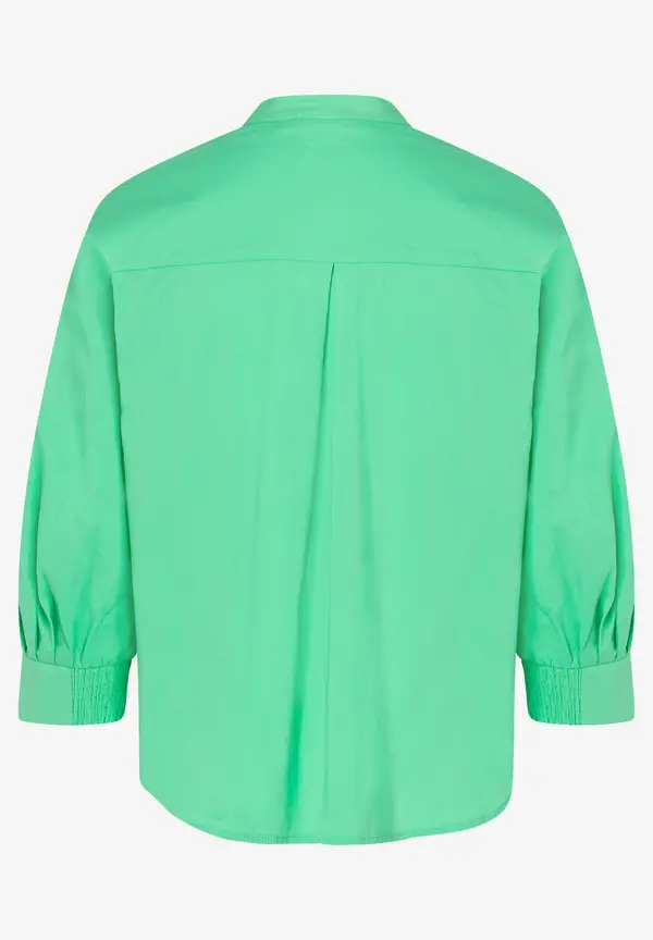 More & More Baumwoll/Stretch Bluse, march green, Frühjahrs-Kollektion Günstig kaufen