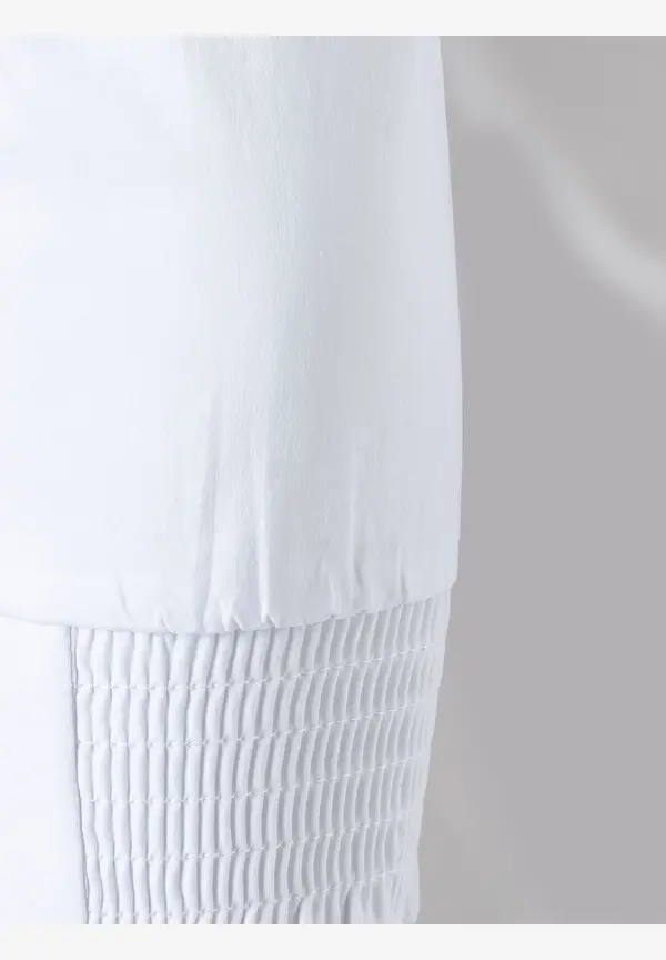 More & More Baumwoll/Stretch Bluse, weiß, Sommer-Kollektion Flash Sale