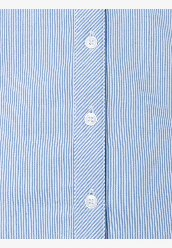 More & More Hemdbluse, blau/weiß gestreift Online Shopping