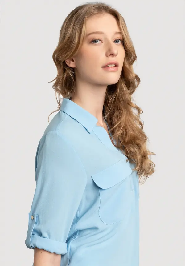 More & More Sportive Bluse, light skyblue, Frühjahrs-Kollektion Cyber Monday
