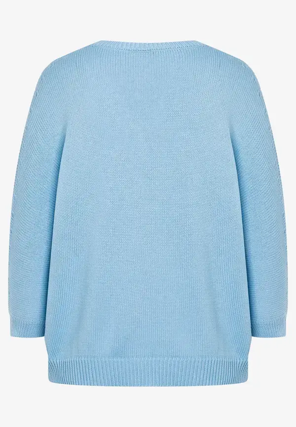 More & More Pullover mit V-Ausschnitt, light skyblue, Frühjahrs-Kollektion Osterangebot