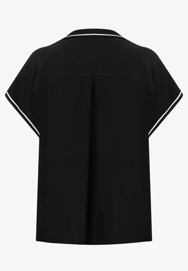 More & More Polo-Bluse, schwarz, Frühjahrs-Kollektion Valentinstagsangebot