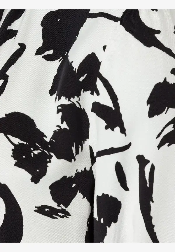 More & More Printbluse, schwarz/ecru, Frühjahrs-Kollektion Neueste Mode