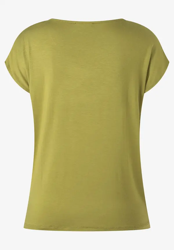 More & More Shirt mit Satinfront, soft moss green VIP-Rabatte