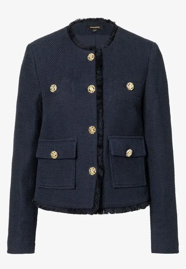 More & More Boucléjacke, marine Super Sparpreis