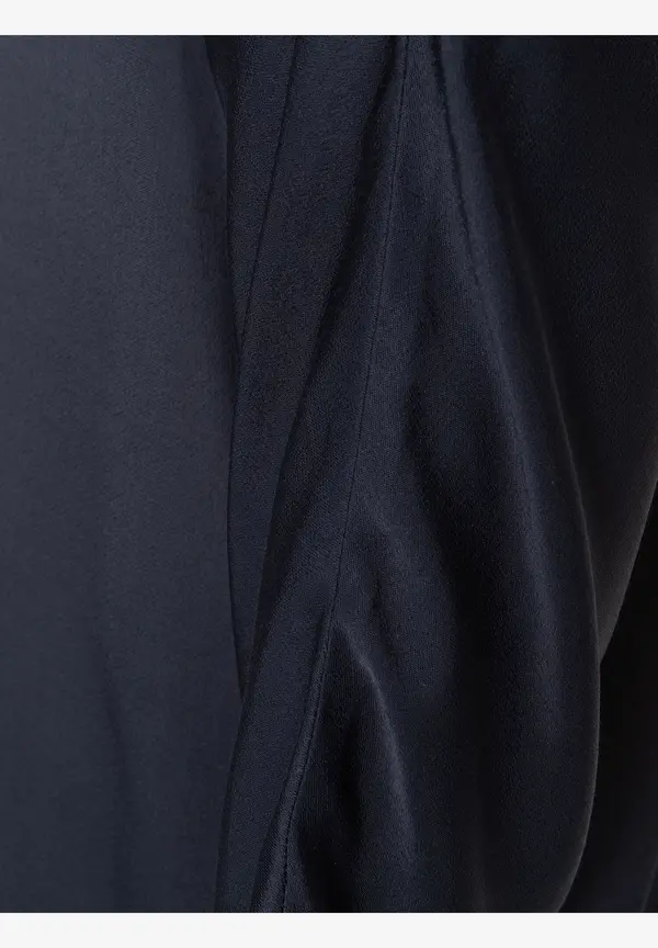 More & More Satinbluse, marine Bis zu 65% Rabatt