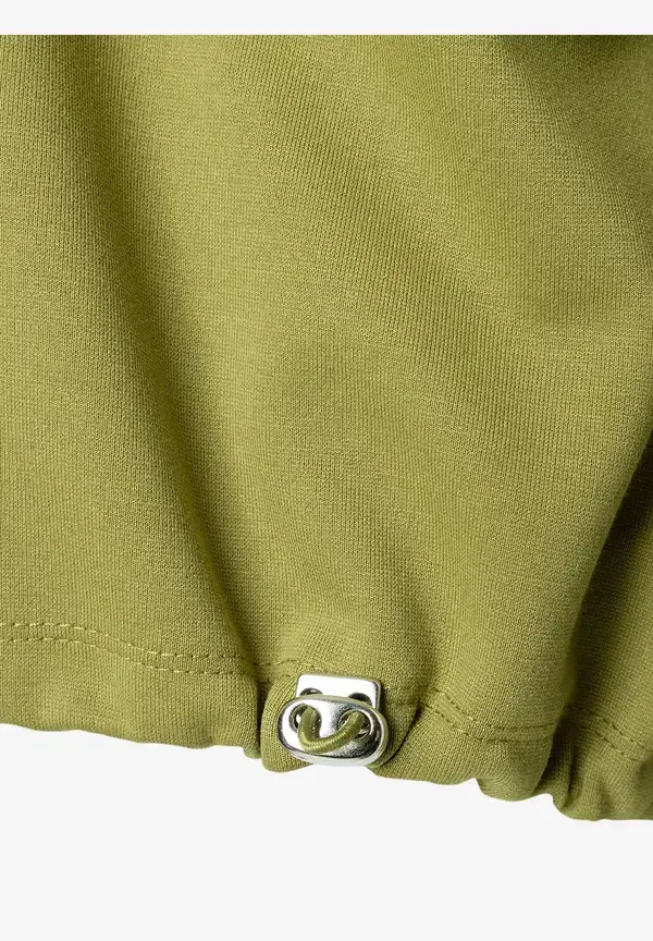 More & More feminines Sweatshirt, soft moss green Sonderangebot der Fabrik