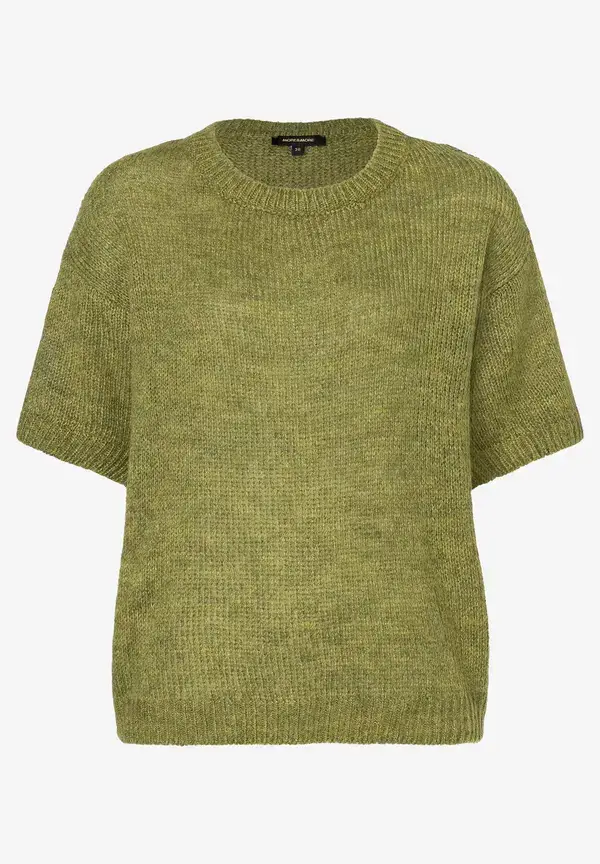 More & More Kurzarm-Pullover, soft moss green Bis zu 55% Rabatt