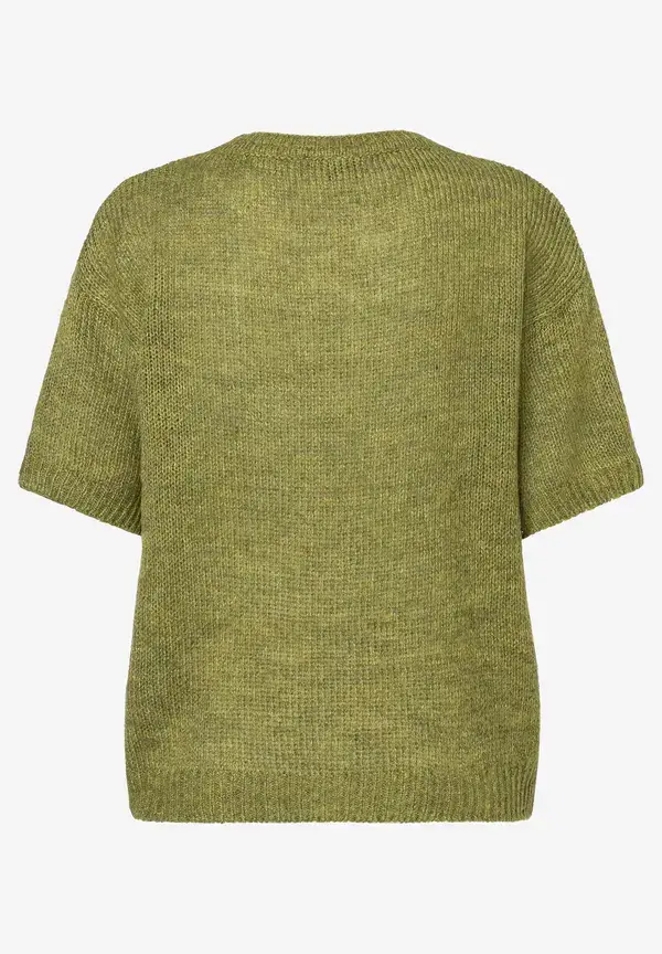 More & More Kurzarm-Pullover, soft moss green Bis zu 55% Rabatt