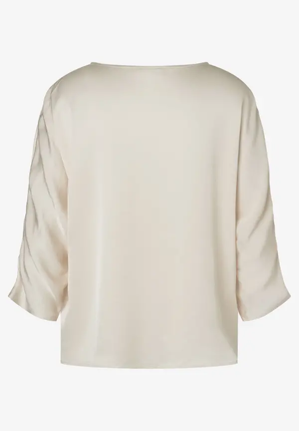 More & More Satinbluse, powder creme Discount Store für neue Produkte