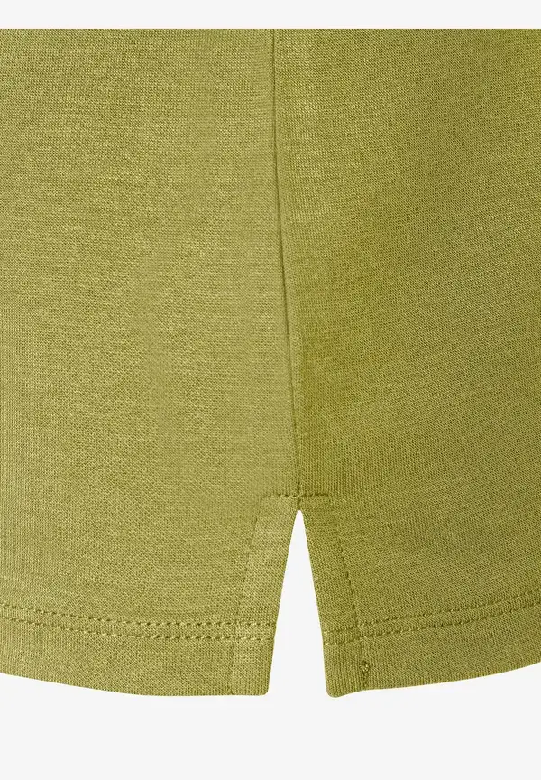 More & More T-Shirt mit Zierkante, soft moss green Super Rabatt