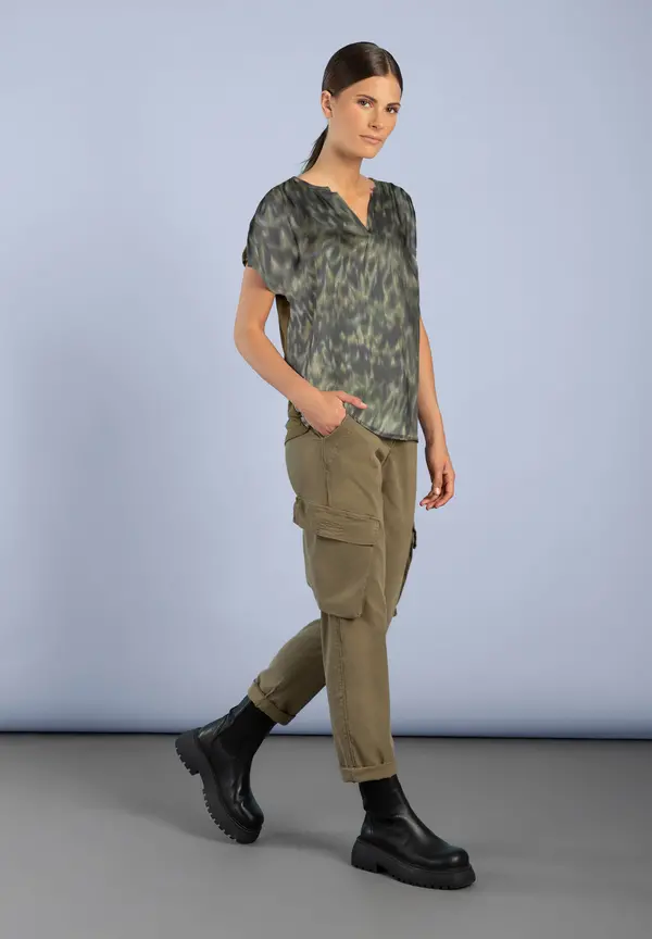 More & More Blusenshirt, New Animal-Print Riesige Rabatte