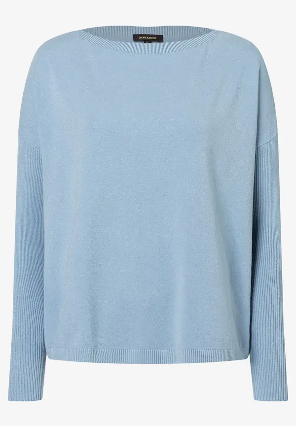 More & More Pullover, hellblau 50% Rabatt mit kostenlosem Versand