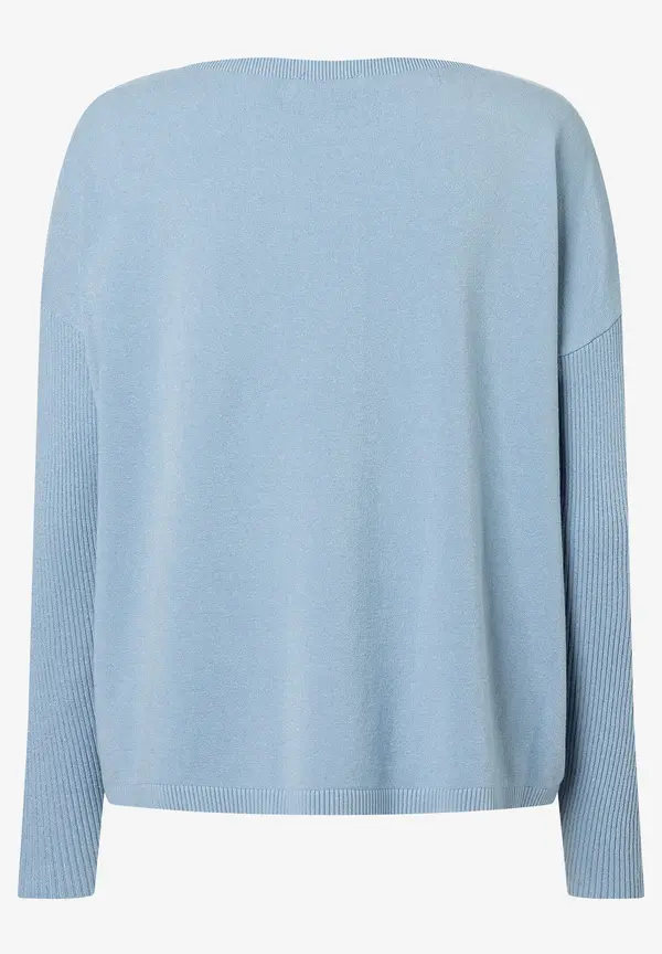 More & More Pullover, hellblau 50% Rabatt mit kostenlosem Versand