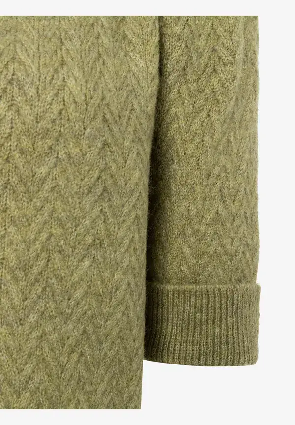 More & More Cardigan, Kurzarm, soft moss green Clearance-Verkauf