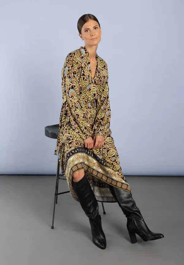 More & More Maxikleid, Ornament-Print Rabatte dieses Monats