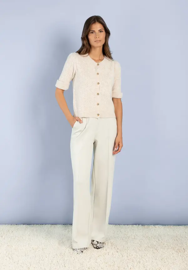 More & More Cardigan, Kurzarm, powder creme Online