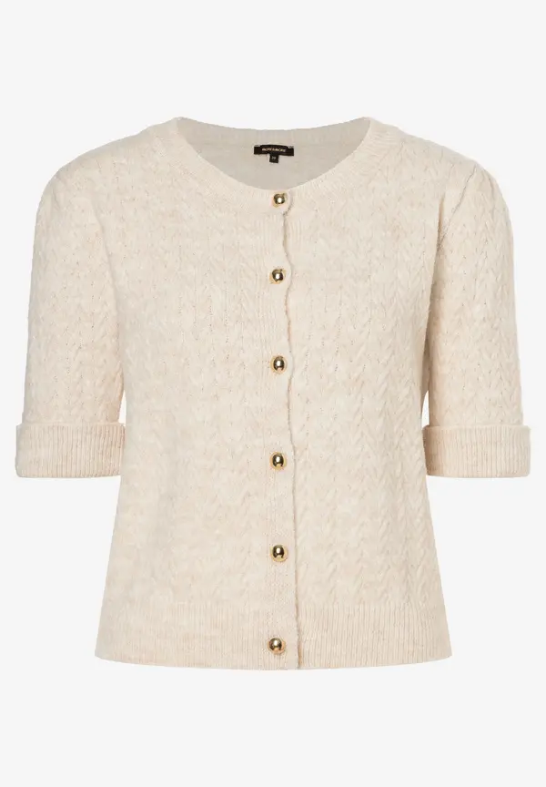 More & More Cardigan, Kurzarm, powder creme Online