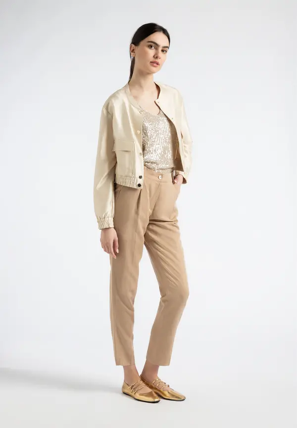 More & More Paillettentop, sand, Sommer-Kollektion Angebote