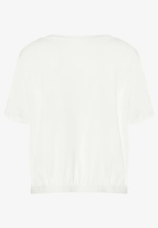 More & More Shirt mit Faltendetail, ecru, Sommer-Kollektion Schlussverkauf