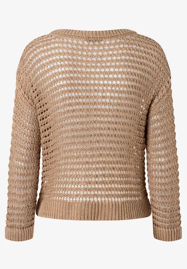More & More Ajour Pullover, soft toffee, Sommer-Kollektion Günstiger Verkauf