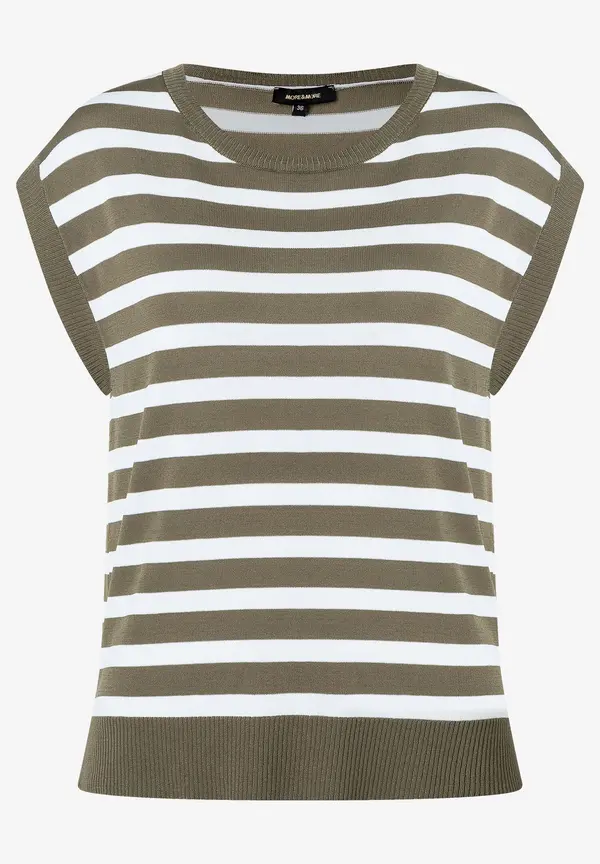 More & More Pullunder, khaki/weiß gestreift, Sommer-Kollektion Blitzverkäufe