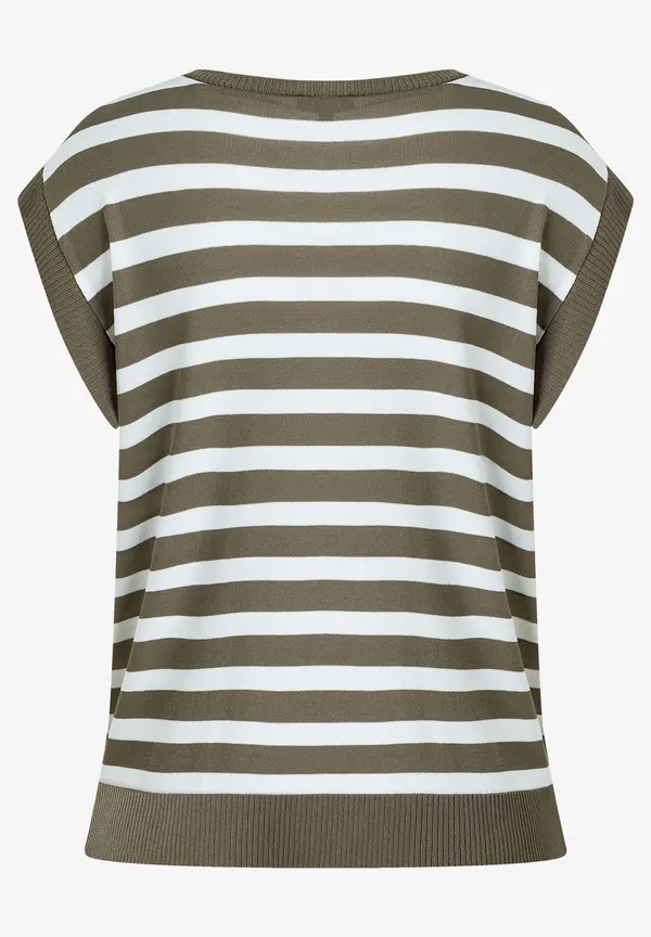 More & More Pullunder, khaki/weiß gestreift, Sommer-Kollektion Blitzverkäufe